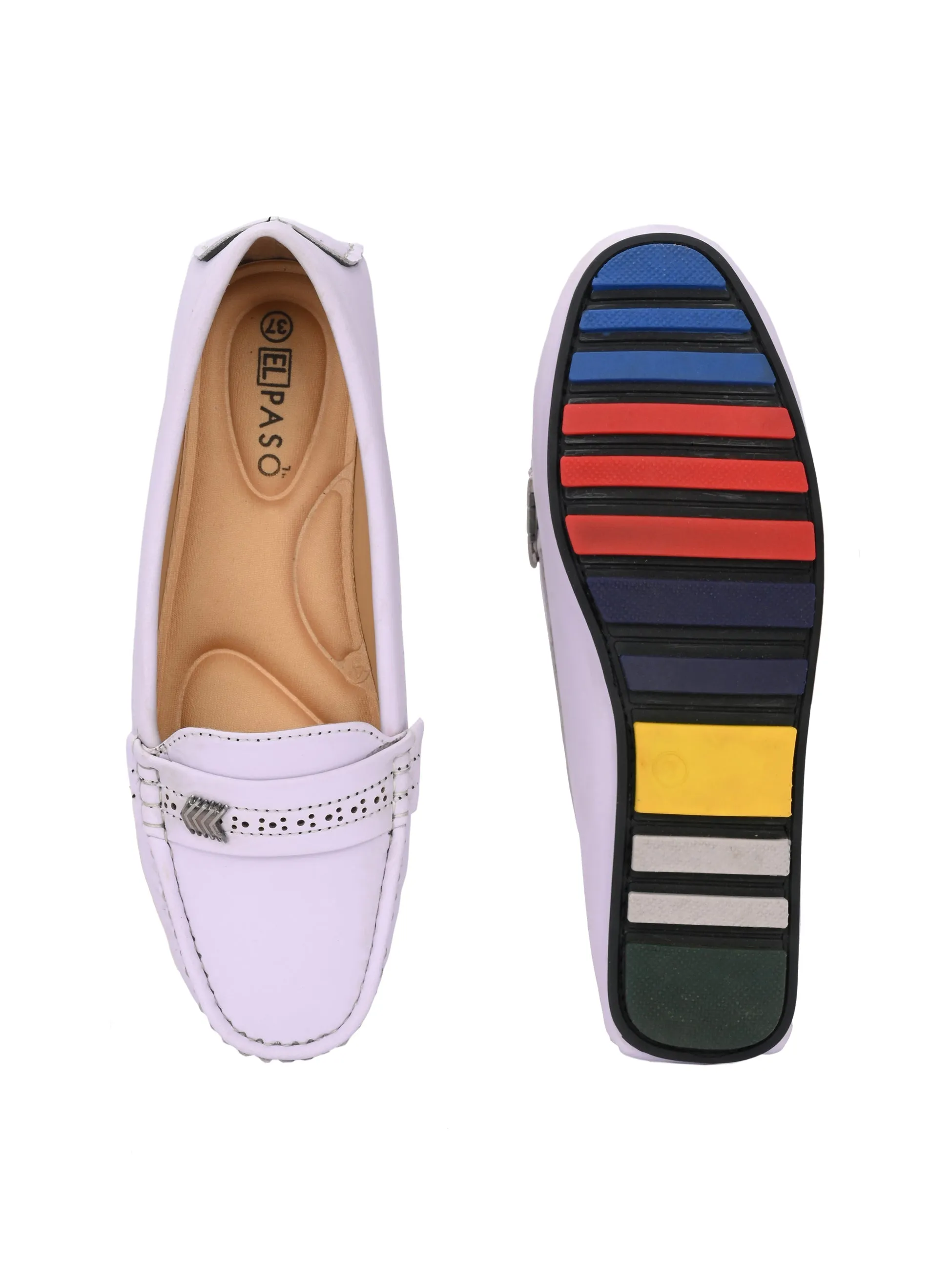 El PASO Round Toe Lightweight Loafers For Women