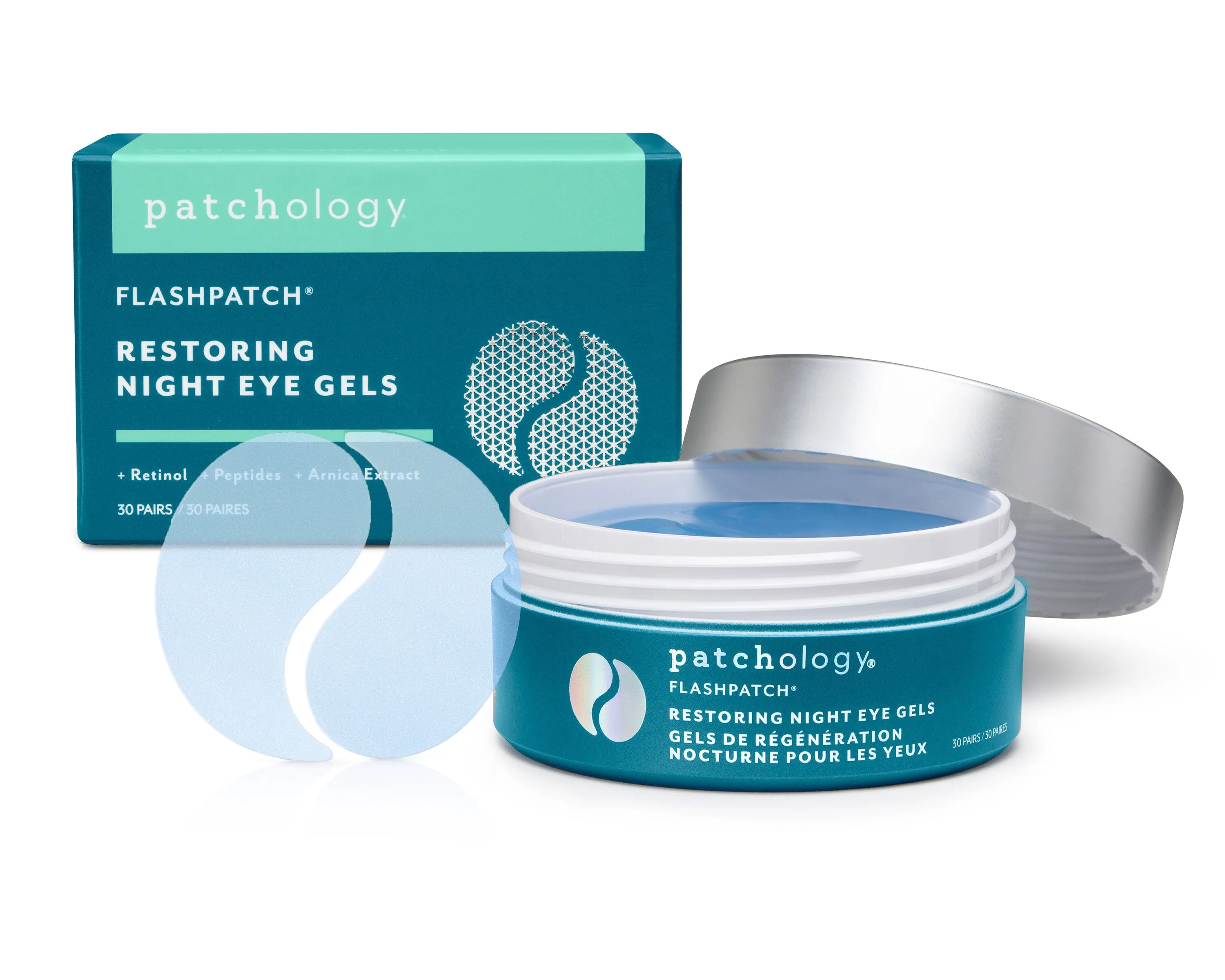 FLASHPATCH® RESTORING NIGHT EYE HYDROGELS | 30-Pack