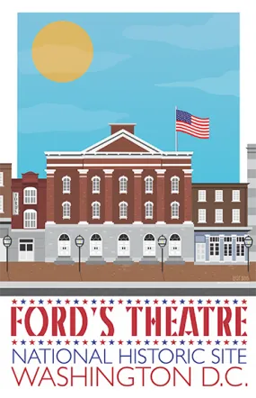 Ford's Theatre, Washington D.C. Illustration