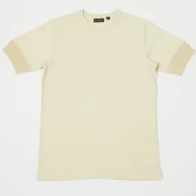 Freewheelers 2125026 '40's Military Underwear' Crew Neck Tee - Straw Cream