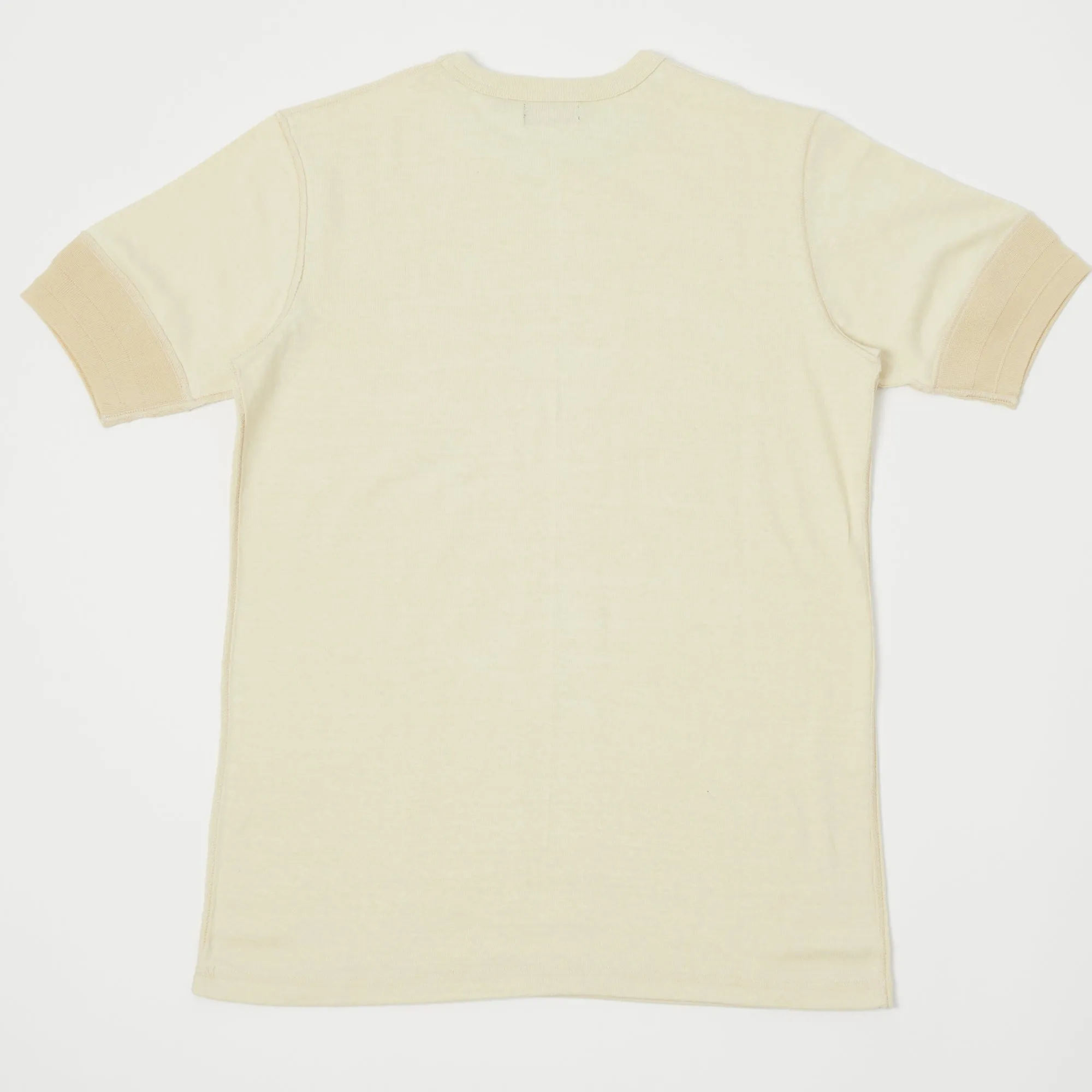 Freewheelers 2125026 '40's Military Underwear' Crew Neck Tee - Straw Cream