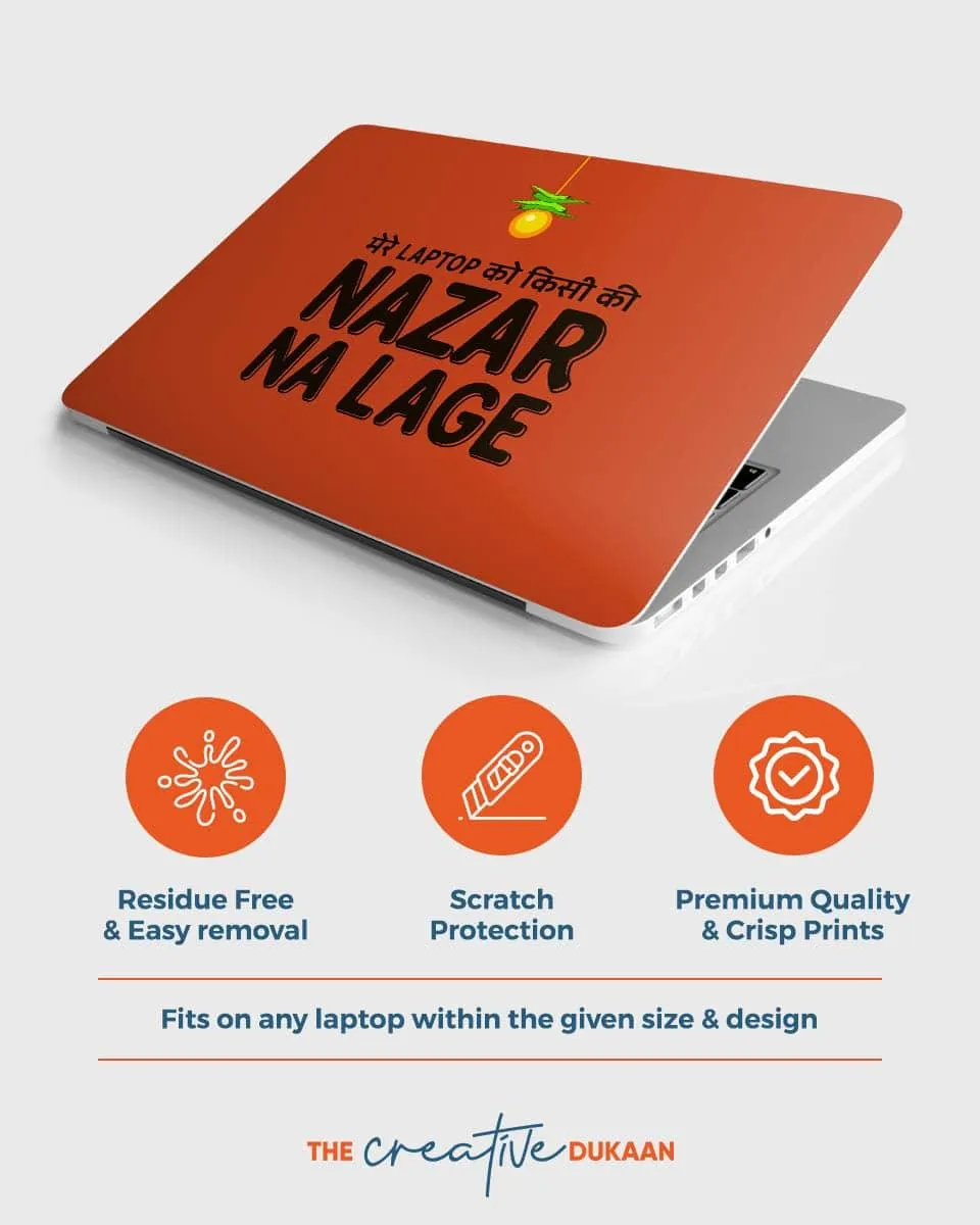 Funny Laptop Skin With Mere Laptop Ko Nazar Na Lage