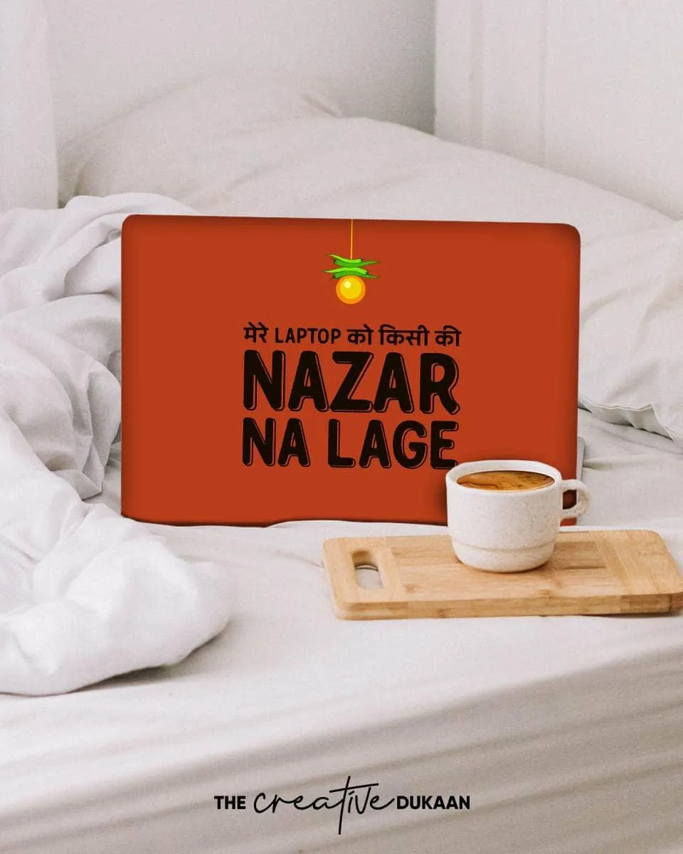 Funny Laptop Skin With Mere Laptop Ko Nazar Na Lage