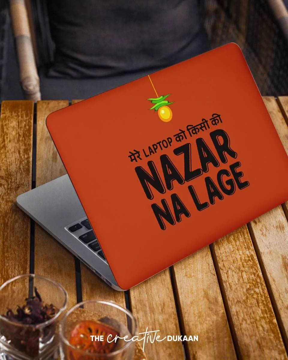 Funny Laptop Skin With Mere Laptop Ko Nazar Na Lage