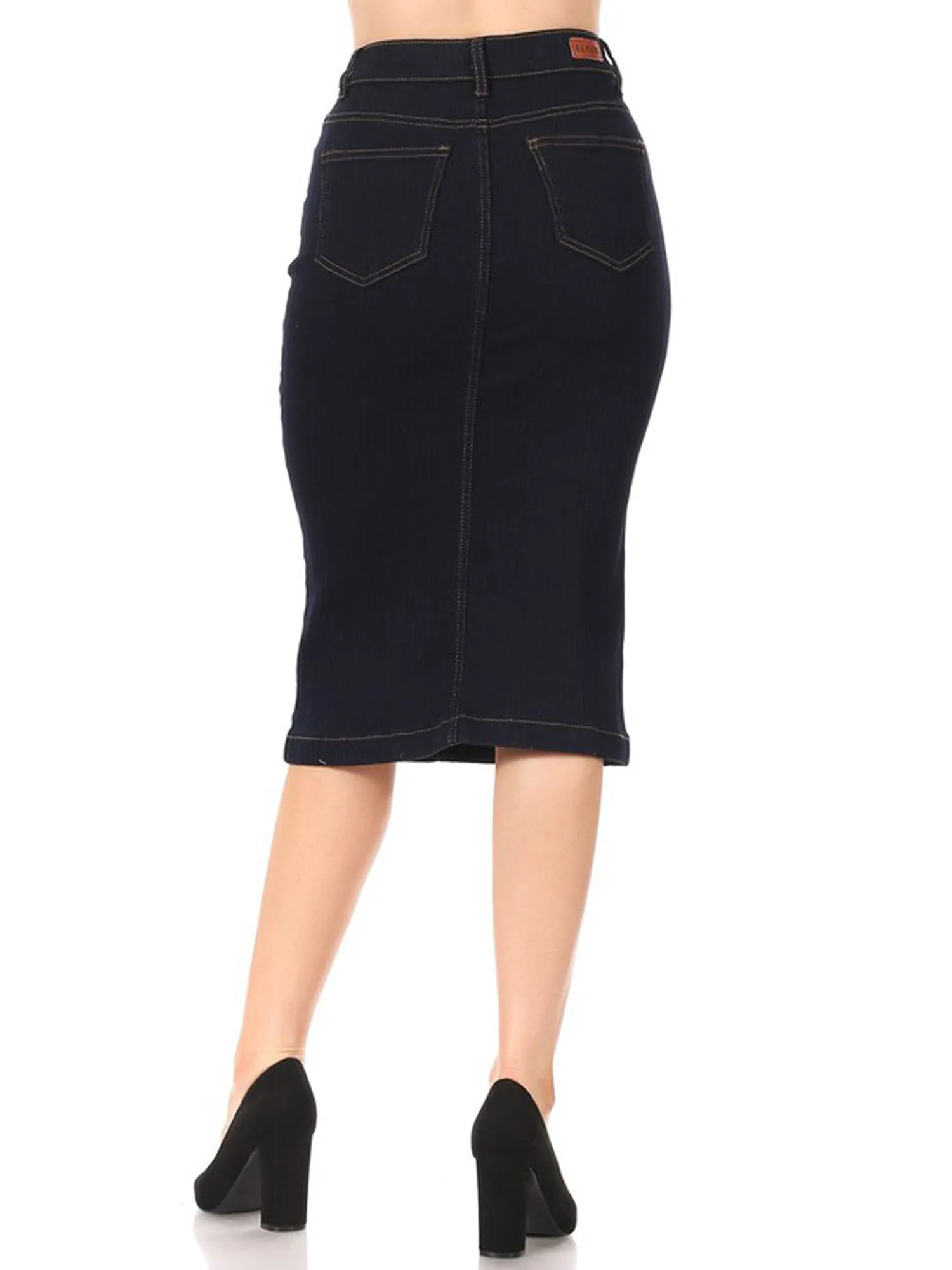 G-Gossip Apparel Denim Knee Length Skirt