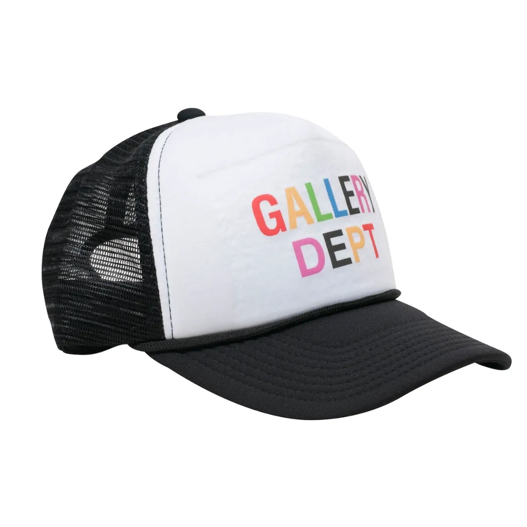 Gallery Dept. Rainbow Trucker Hat Black