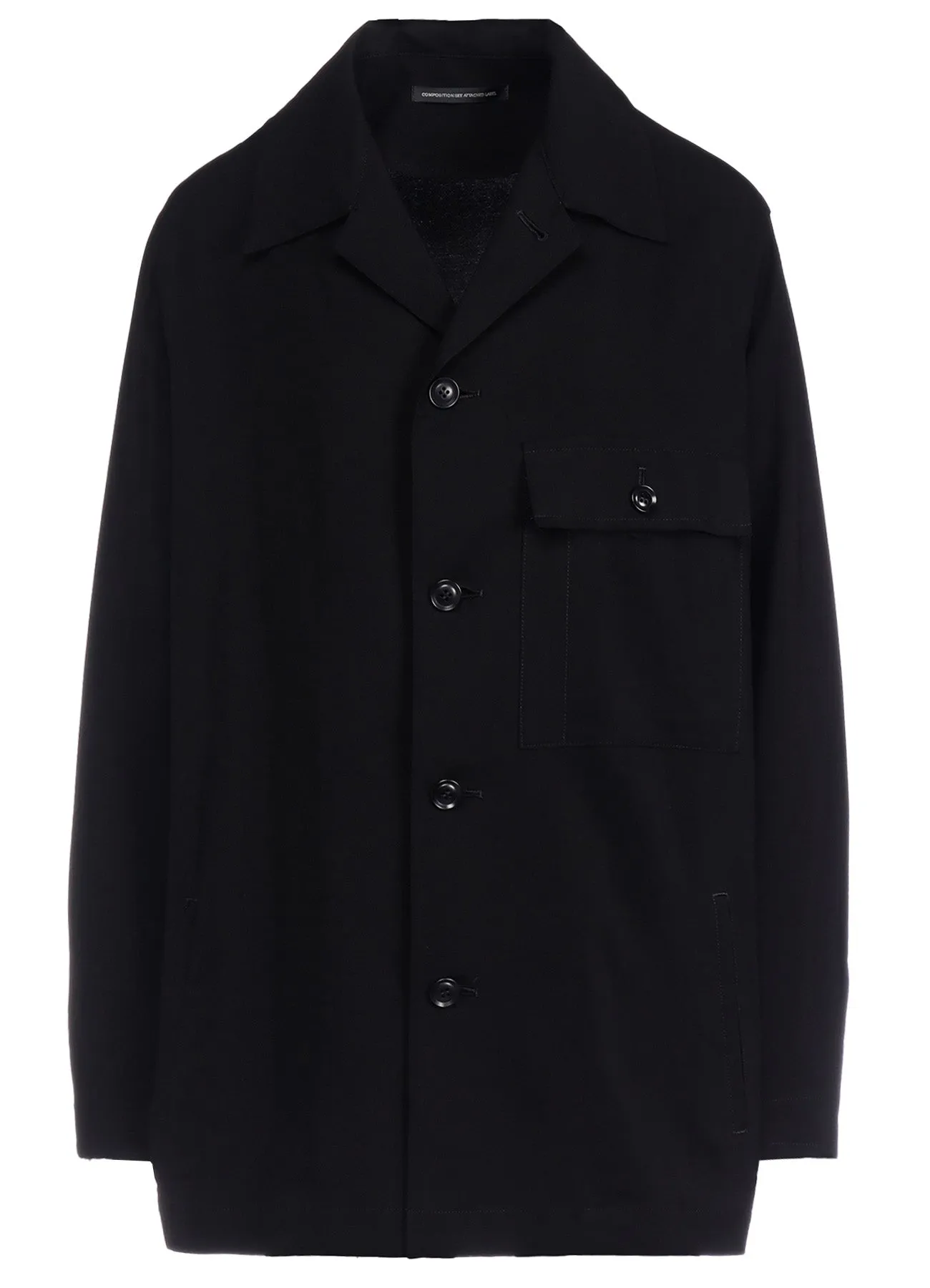 HARD TWISTED GABARDINE SHIRT JACKET