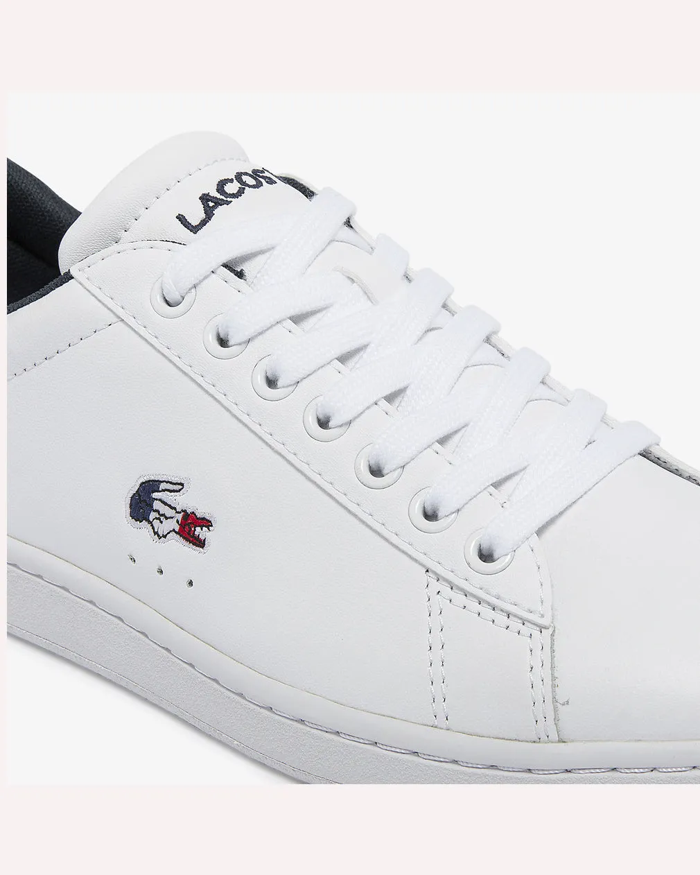 Lacoste Carnaby Evo Tri 1 SFA Sneaker - White, Navy & Red