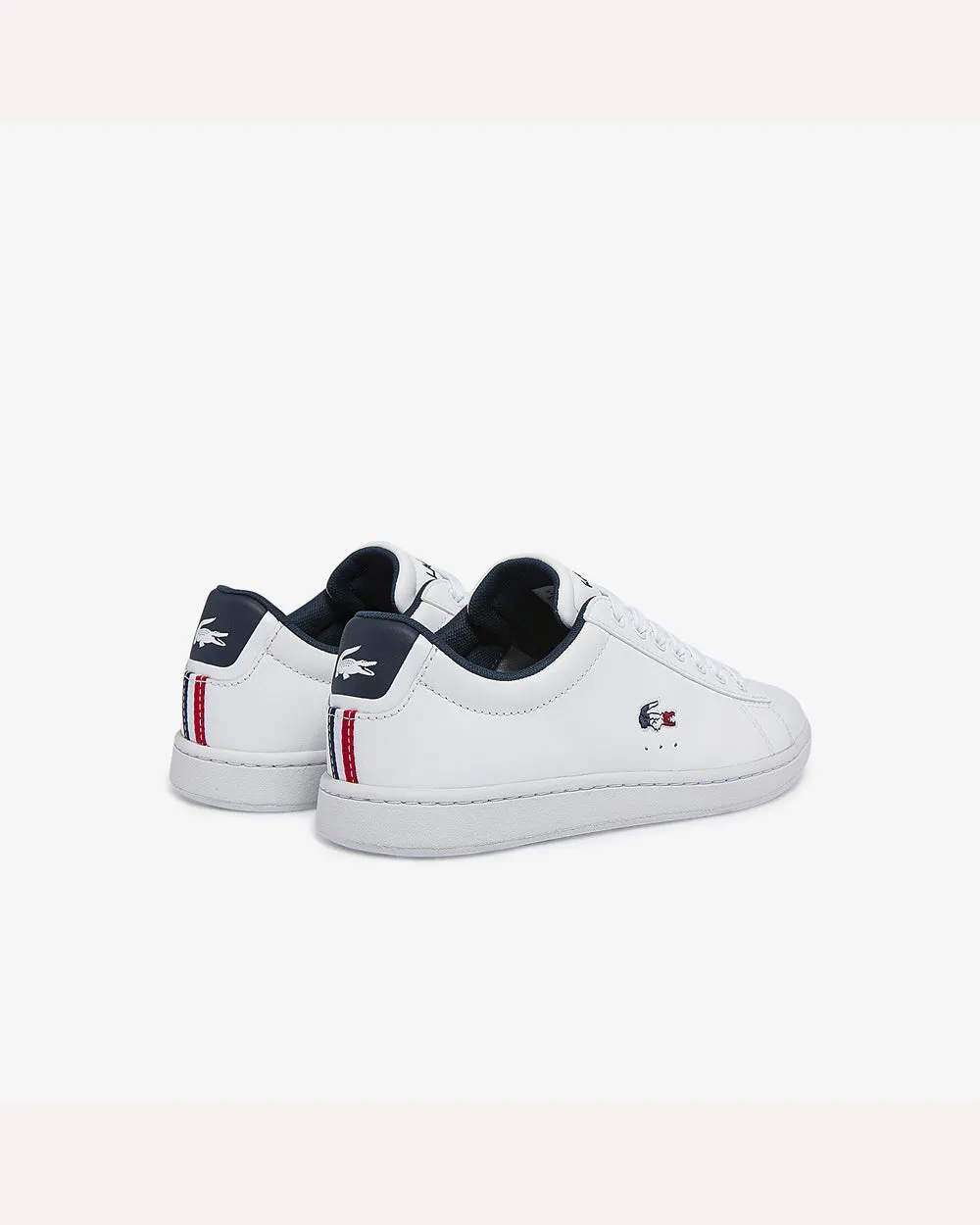 Lacoste Carnaby Evo Tri 1 SFA Sneaker - White, Navy & Red