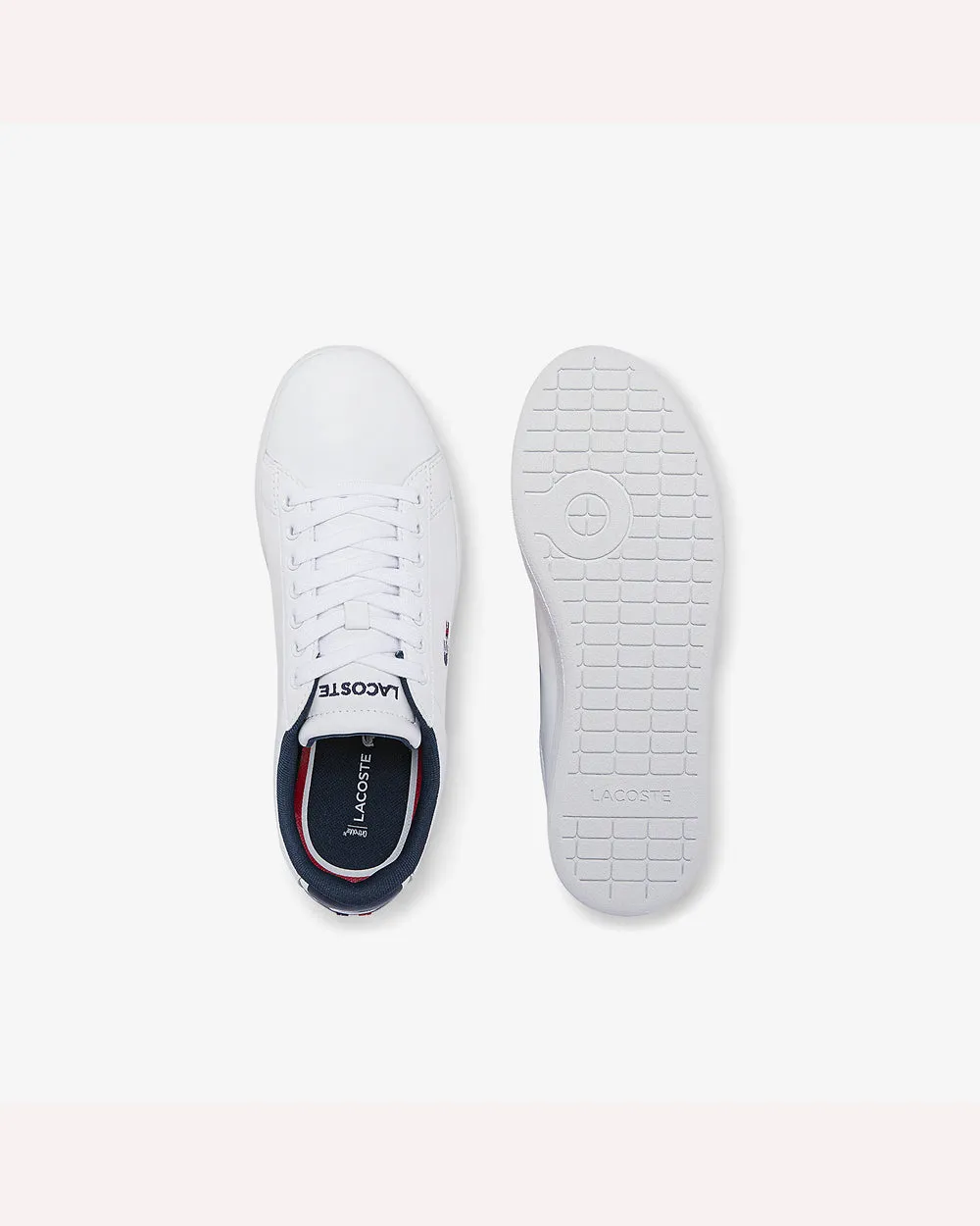 Lacoste Carnaby Evo Tri 1 SFA Sneaker - White, Navy & Red