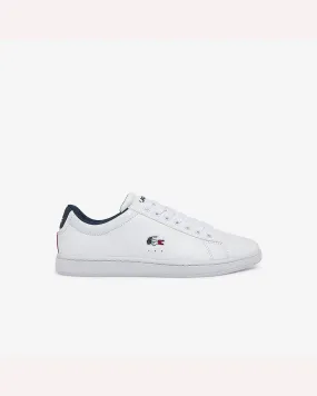 Lacoste Carnaby Evo Tri 1 SFA Sneaker - White, Navy & Red