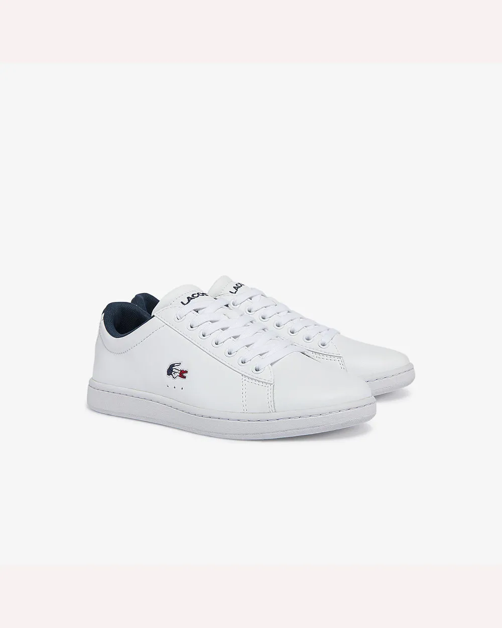 Lacoste Carnaby Evo Tri 1 SFA Sneaker - White, Navy & Red