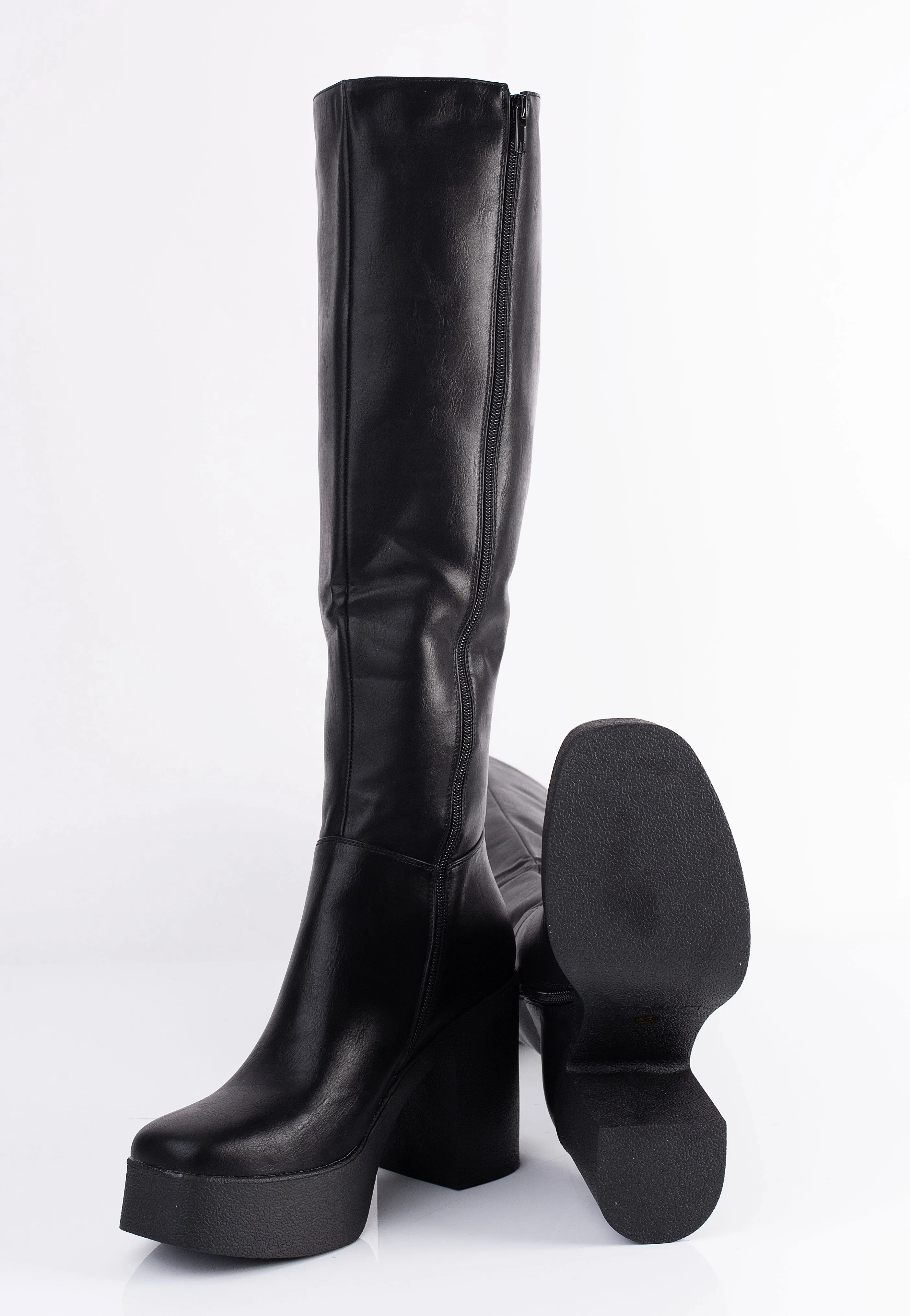 Lamoda - Slick Nicks Wide Calf Platform Knee High Boots - Girl Shoes