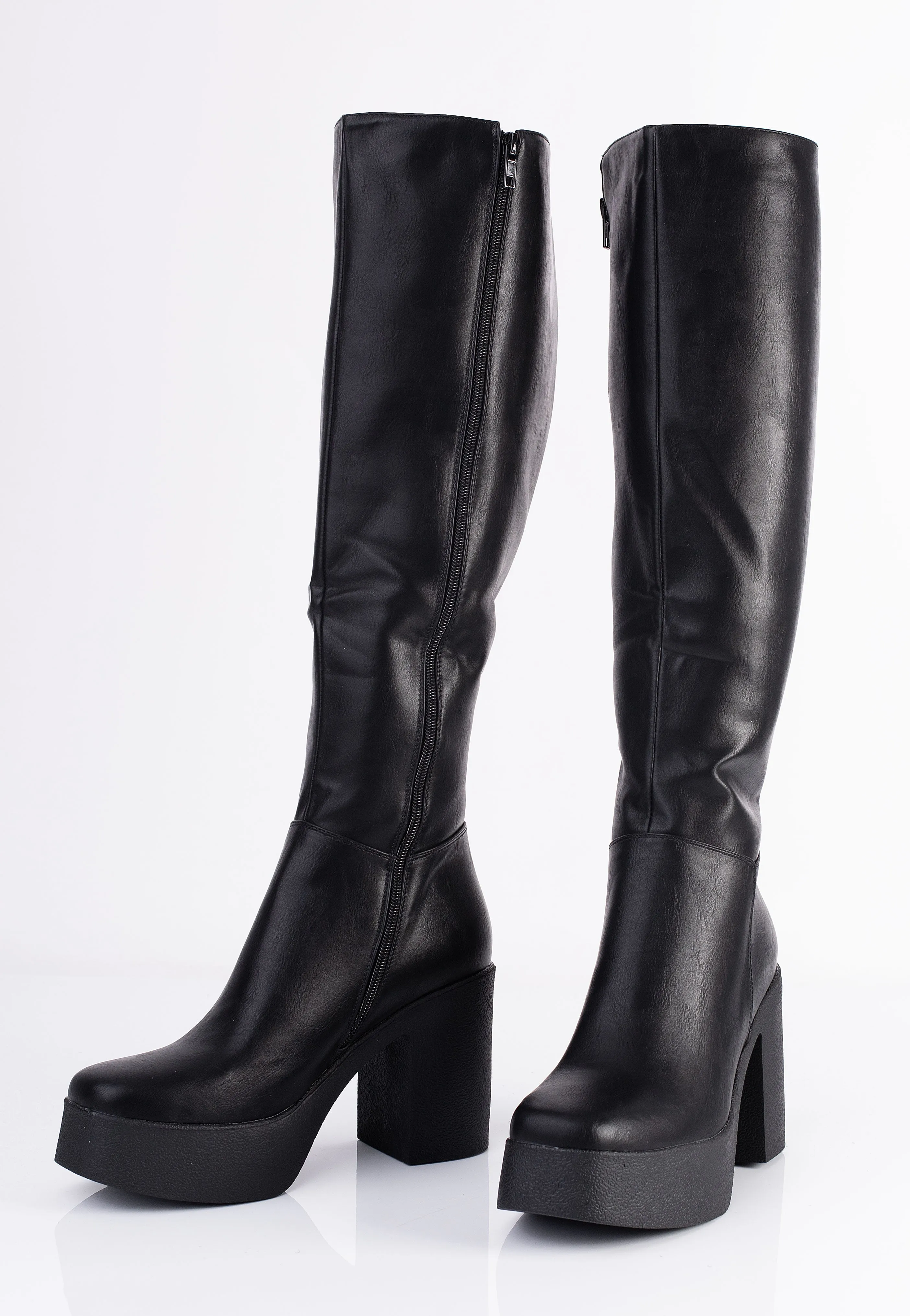 Lamoda - Slick Nicks Wide Calf Platform Knee High Boots - Girl Shoes