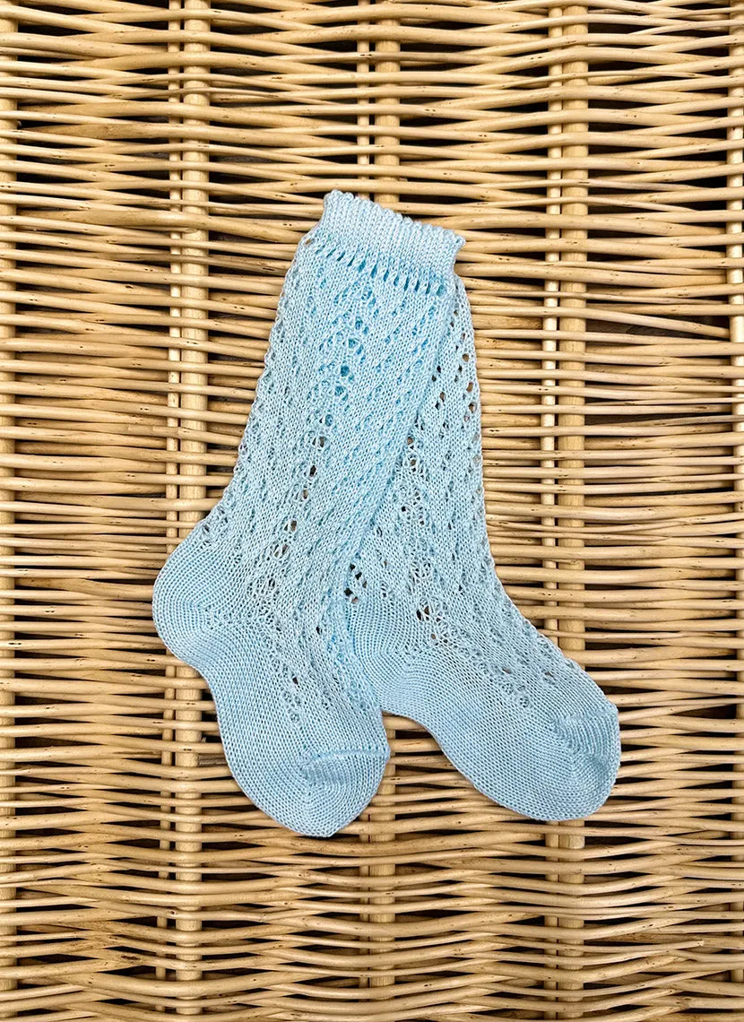 Light Blue Socks Crochet