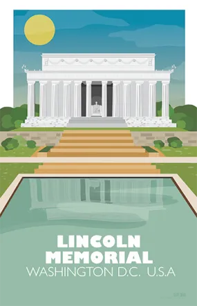 Lincoln Memorial, Washington D.C. Illustration