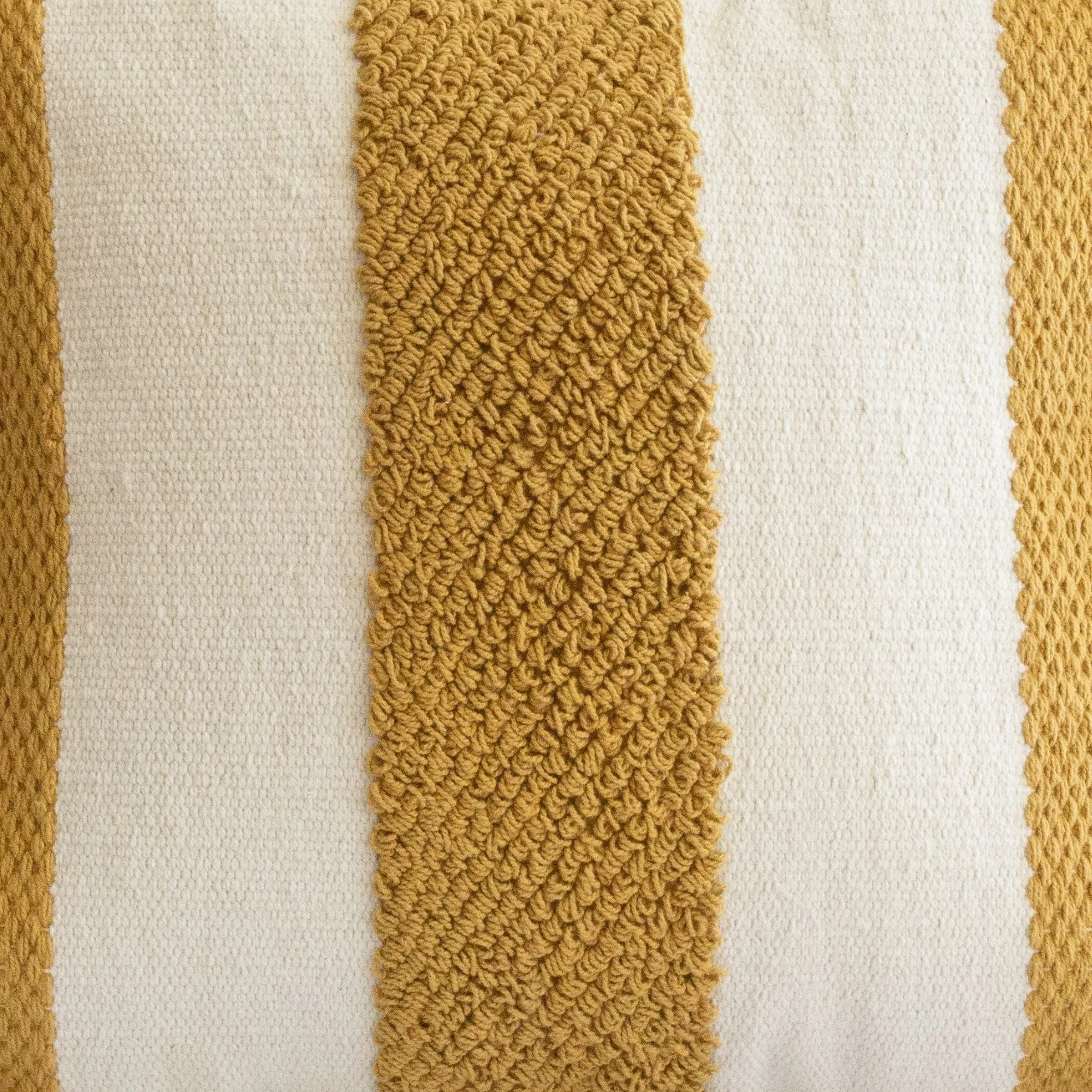 Logan Fringe Pillow Cover in Yellow