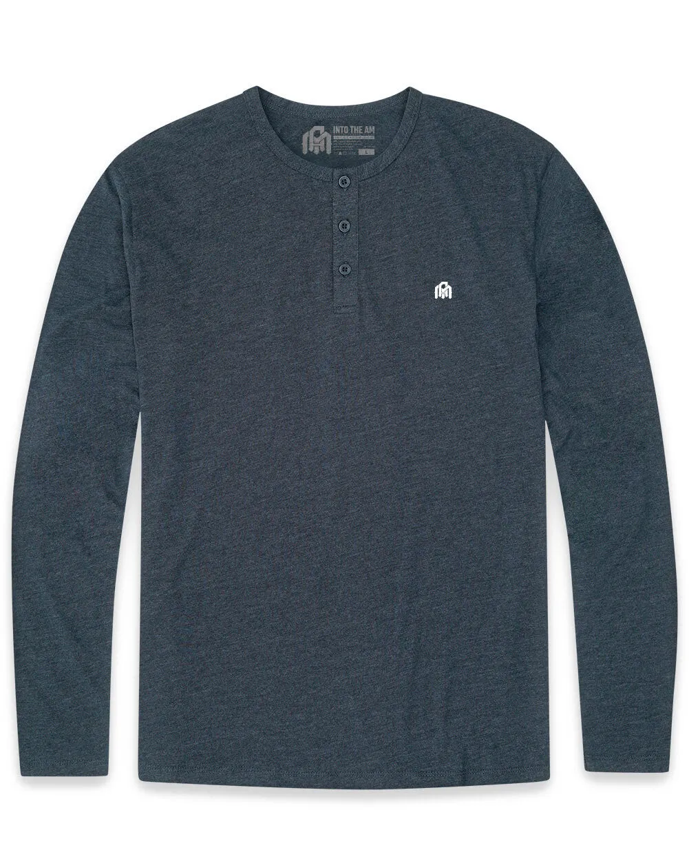 Long Sleeve Henley Tee - Branded