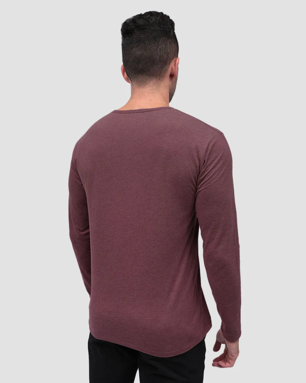 Long Sleeve Henley Tee - Branded