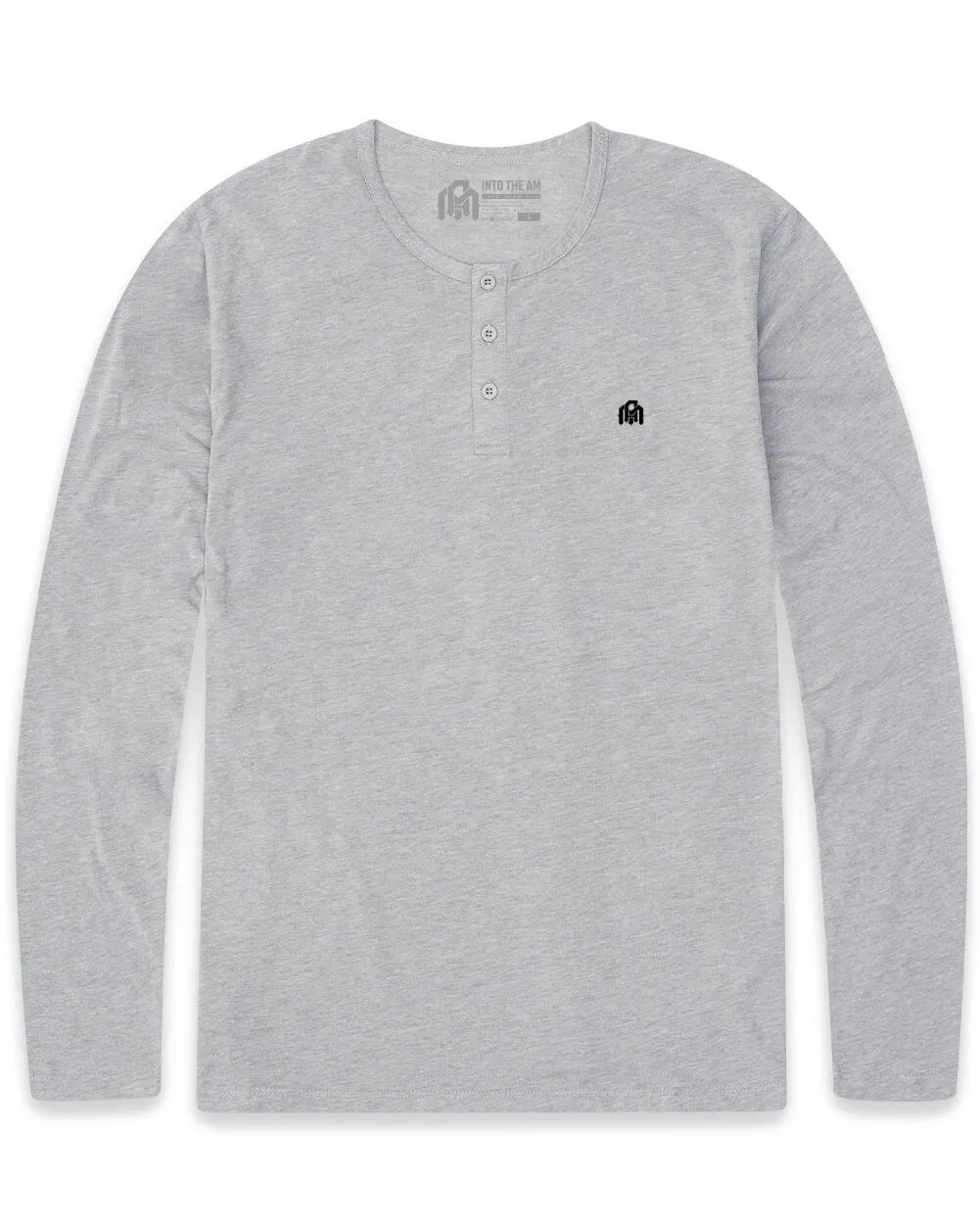 Long Sleeve Henley Tee - Branded