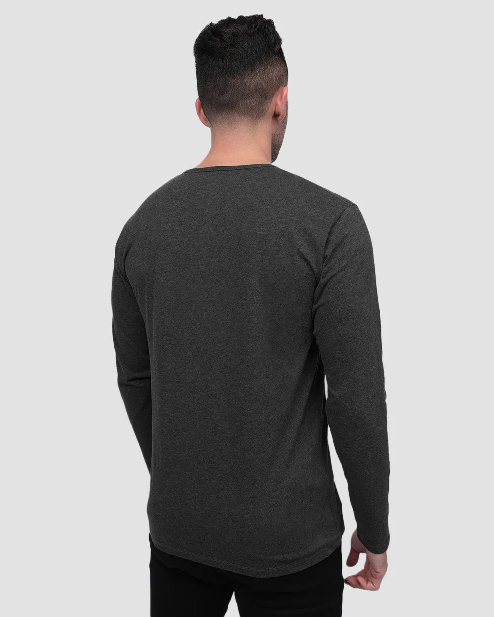 Long Sleeve Henley Tee - Branded