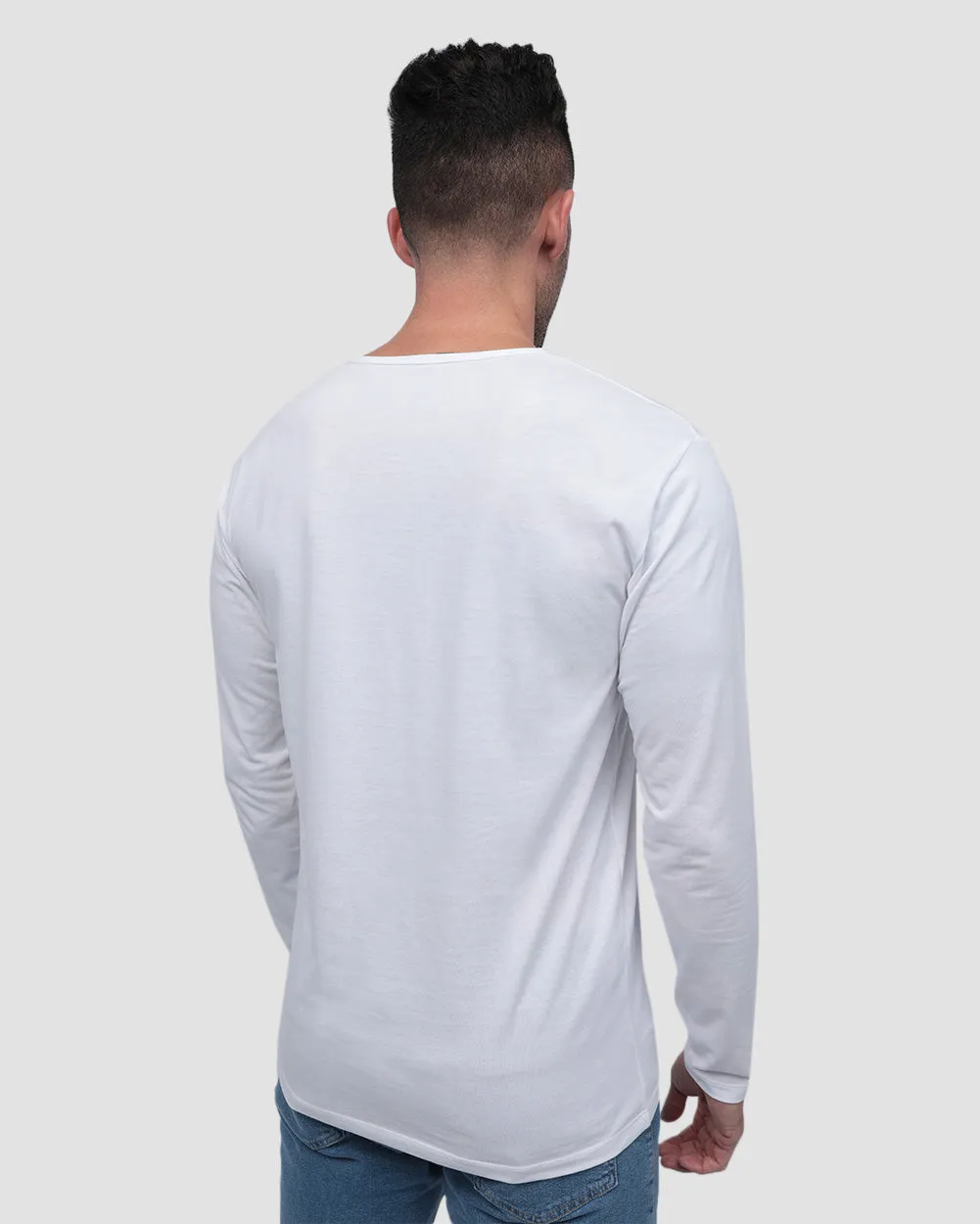 Long Sleeve Henley Tee - Branded