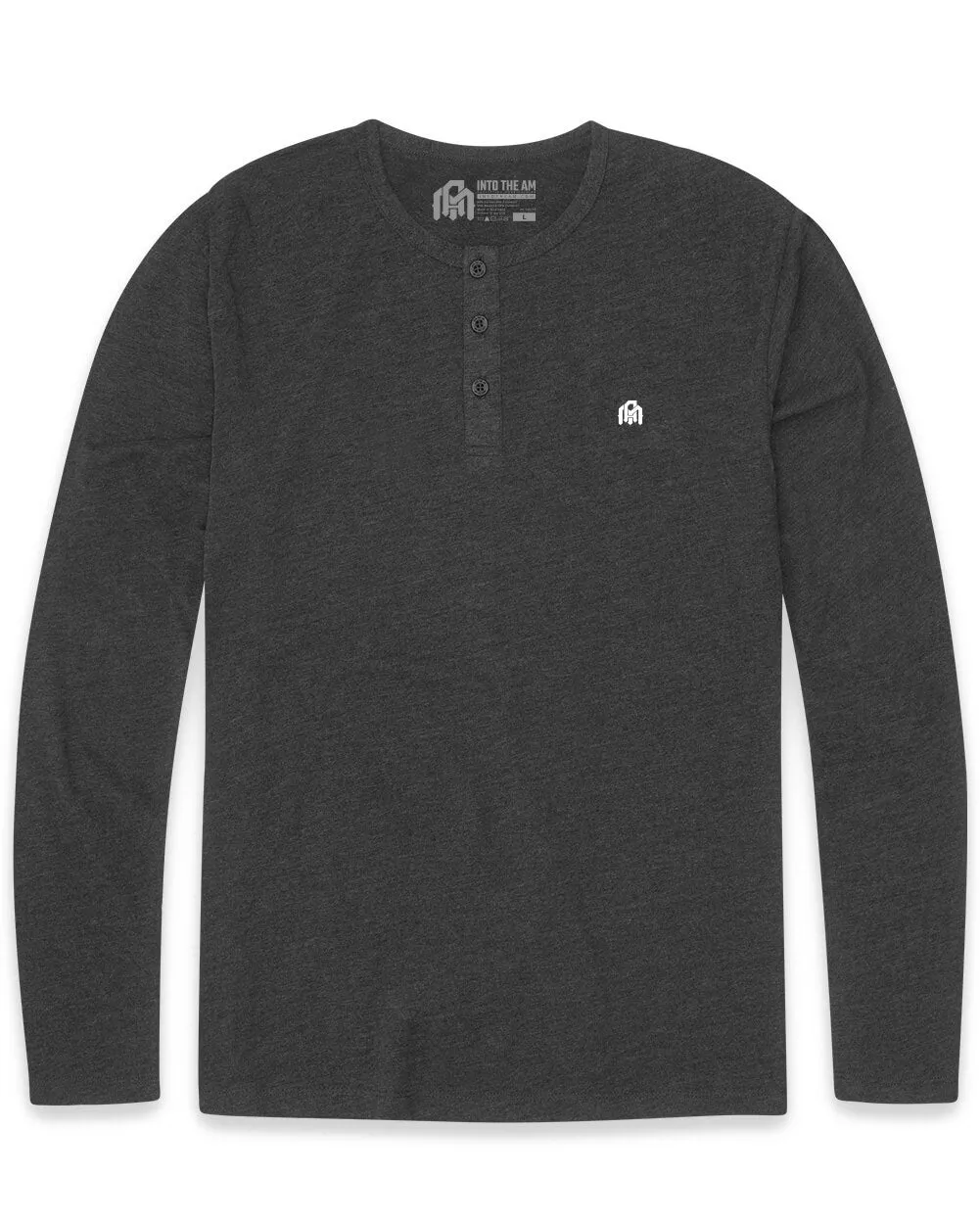 Long Sleeve Henley Tee - Branded