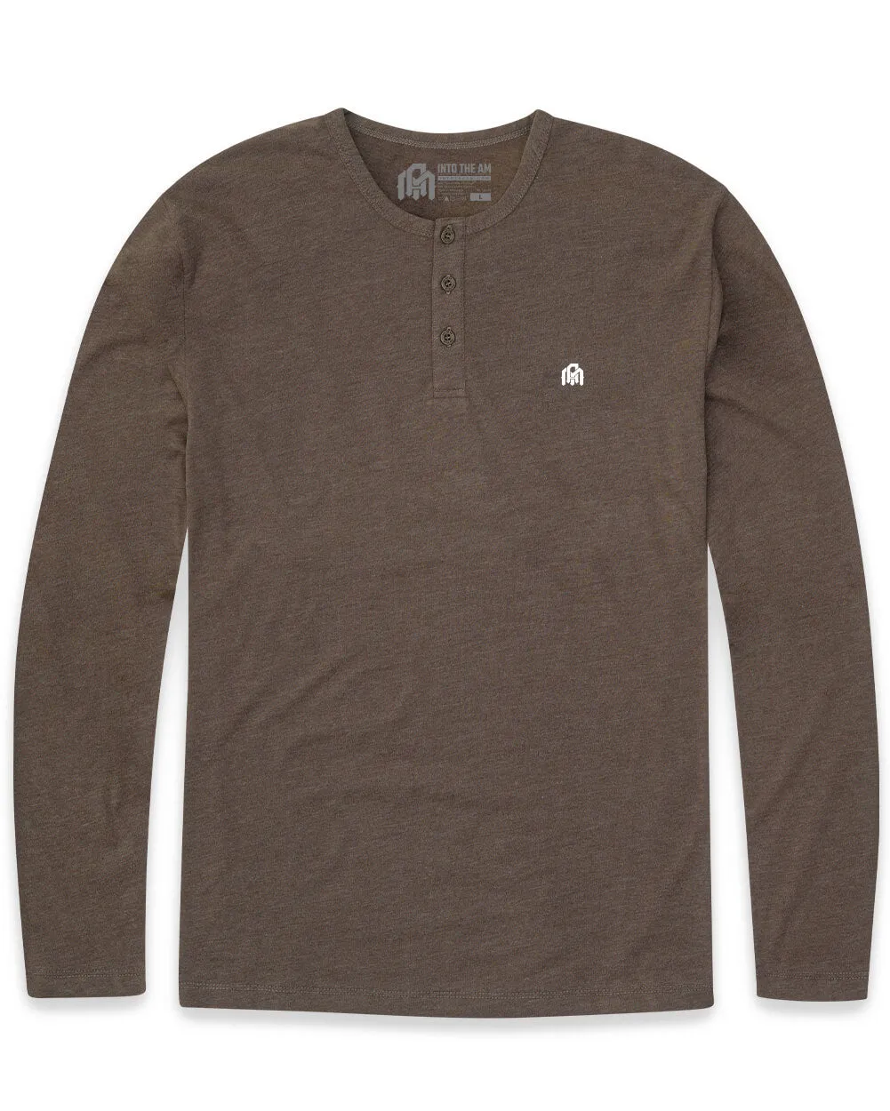 Long Sleeve Henley Tee - Branded