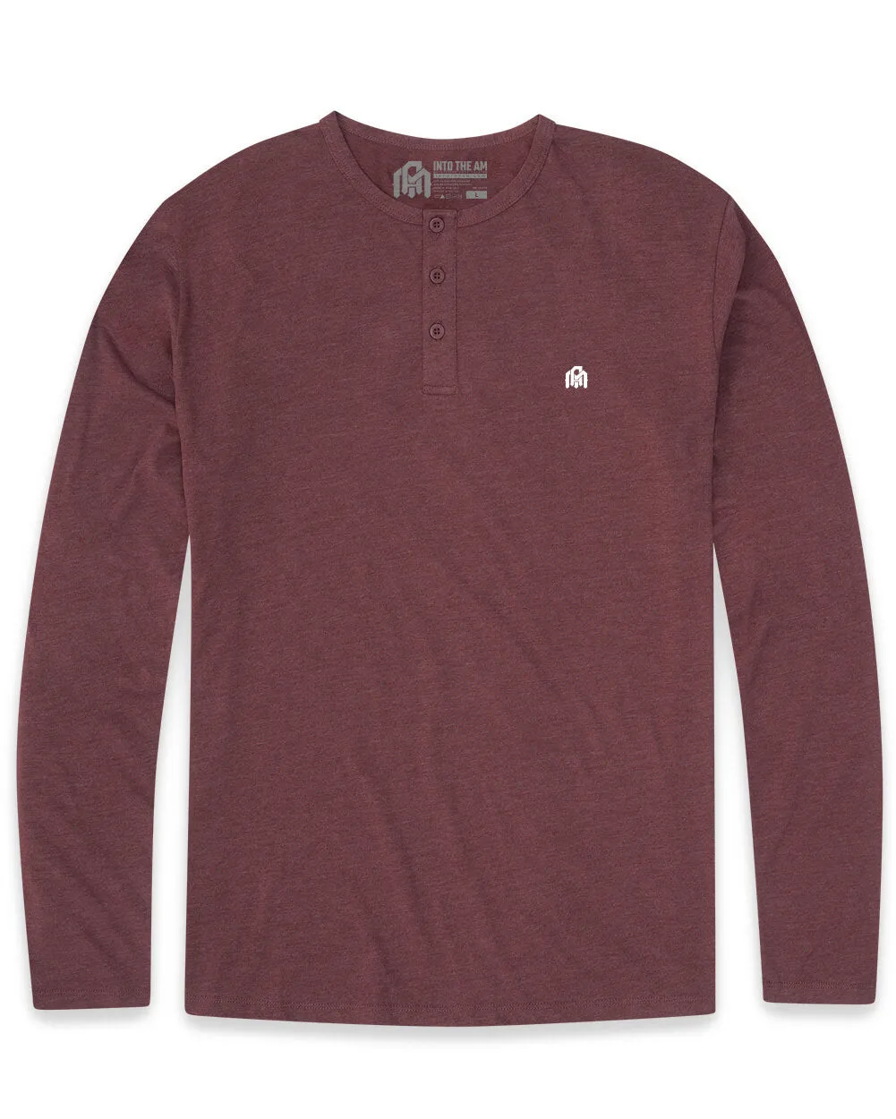 Long Sleeve Henley Tee - Branded