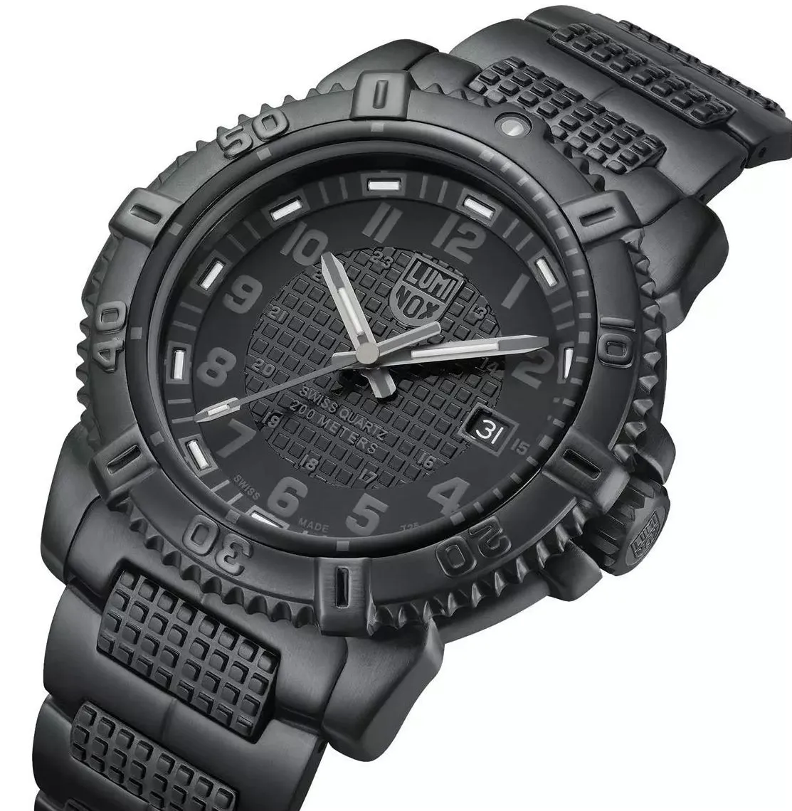 Luminox Modern Mariner Black PVD Black Dial Date Divers Quartz Mens Watch XS.6252.BO