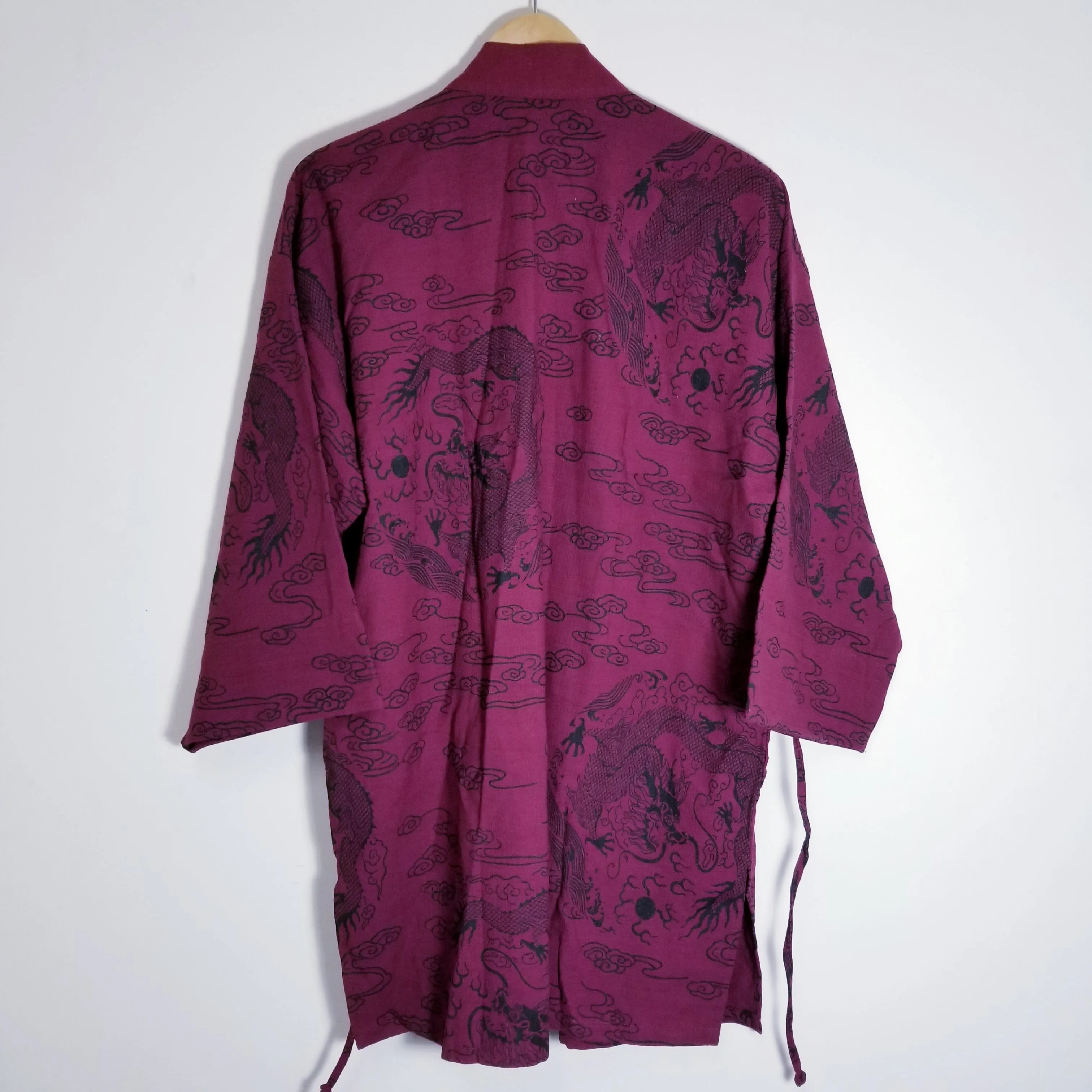 Mahogany Red Dragon Noragi Kimono