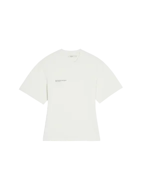 Mens Archive Organic Cotton Wide Sleeve T-shirt with C-FIBER™—off-white