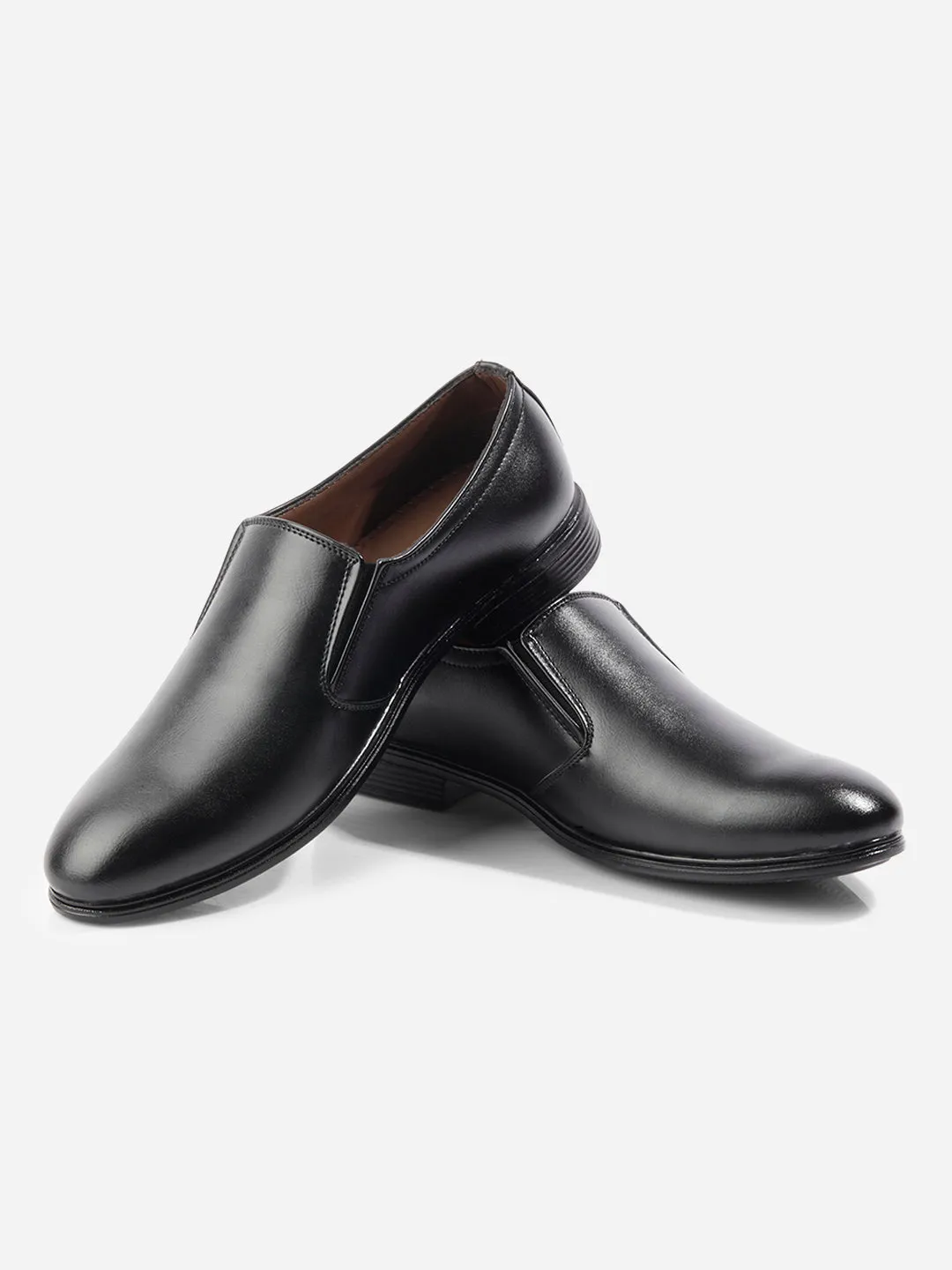 Men's Black Round Toe Slip On Formal (IX1075)