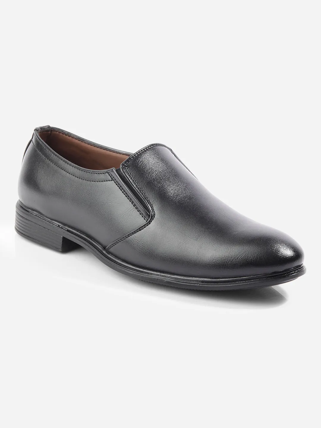 Men's Black Round Toe Slip On Formal (IX1075)