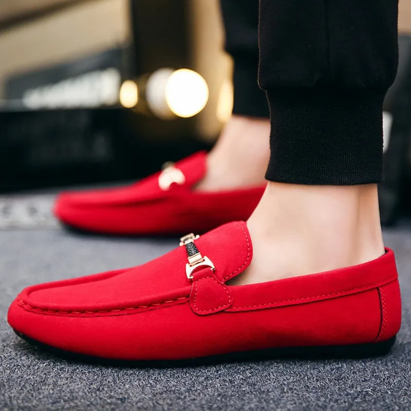 Men's Canvas Round Toe Slip-On Closure Casual Wear Loafers