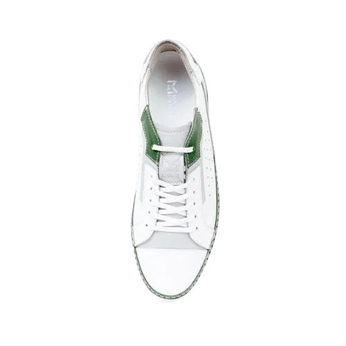 MMS Green Leather White Sneaker