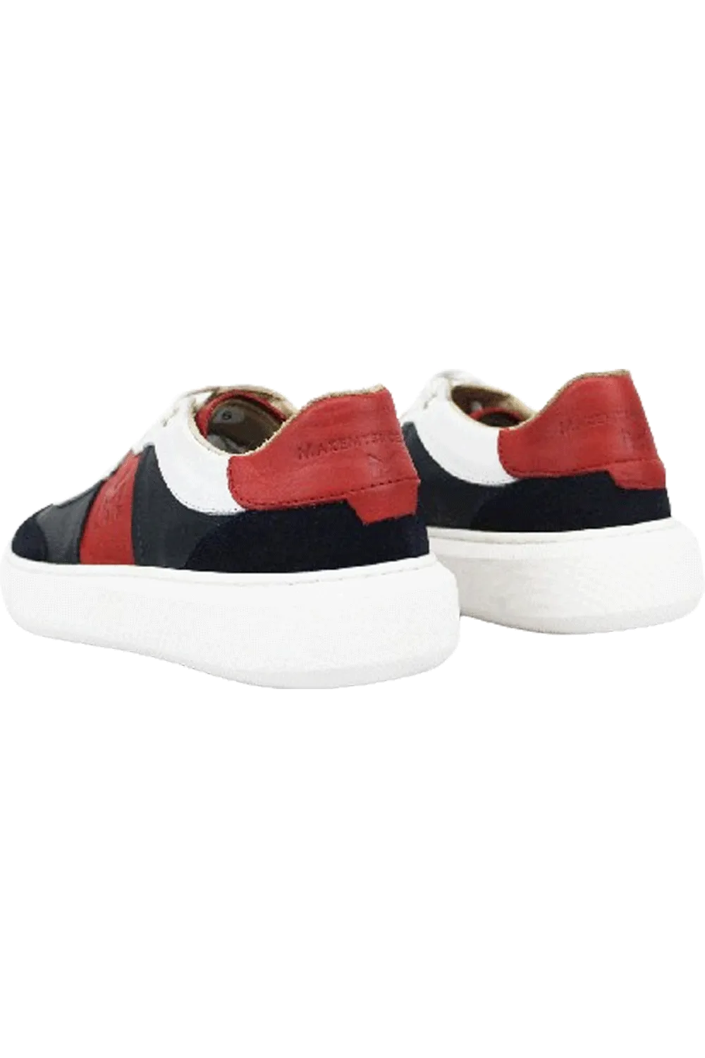 MMS Leather Navy Red Sneaker