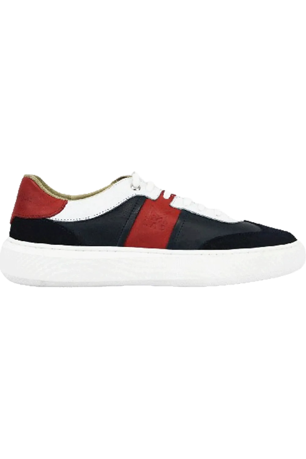 MMS Leather Navy Red Sneaker