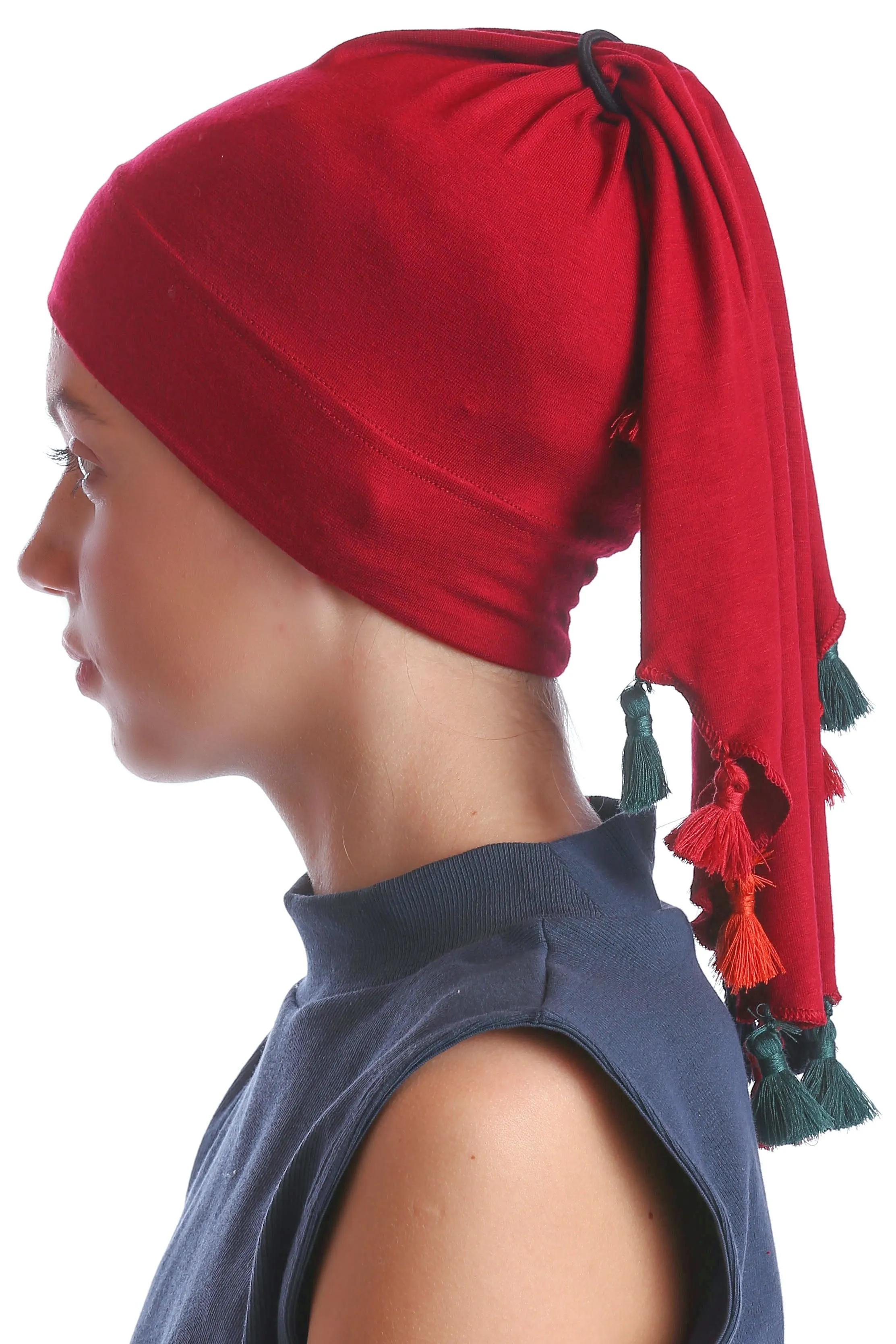 No Tie Bandana for Youth with Tassels