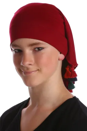 No Tie Bandana for Youth with Tassels