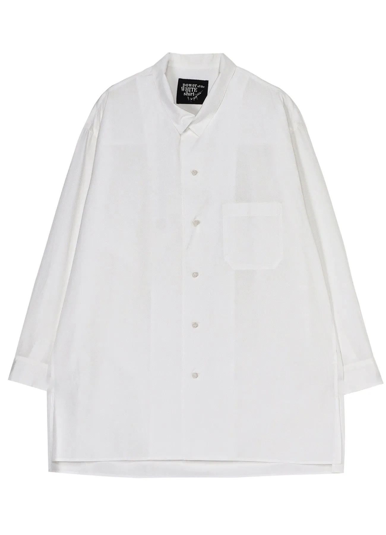 P100/2 BROAD KNOT BUTTONS OPEN COLLAR SHIRT