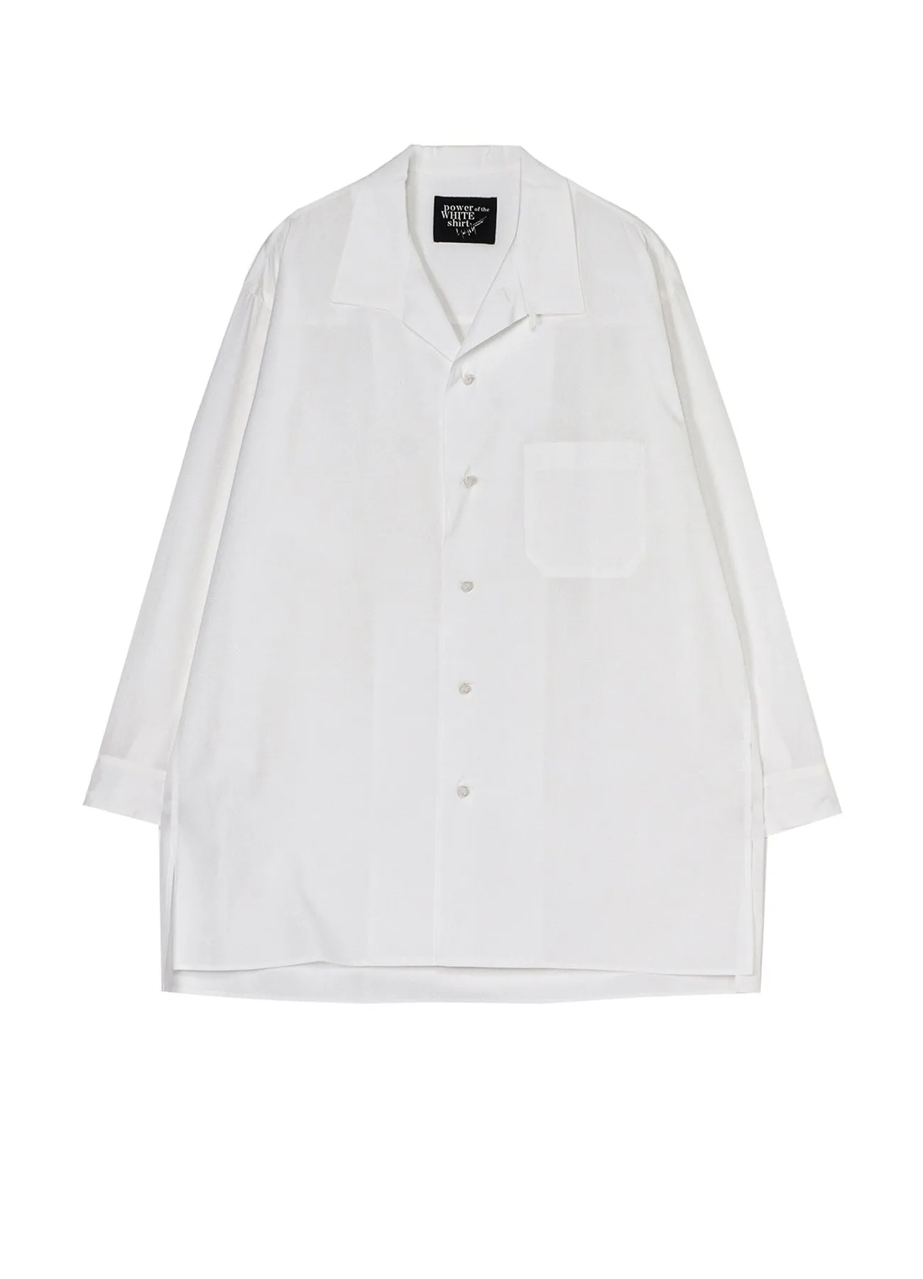 P100/2 BROAD KNOT BUTTONS OPEN COLLAR SHIRT