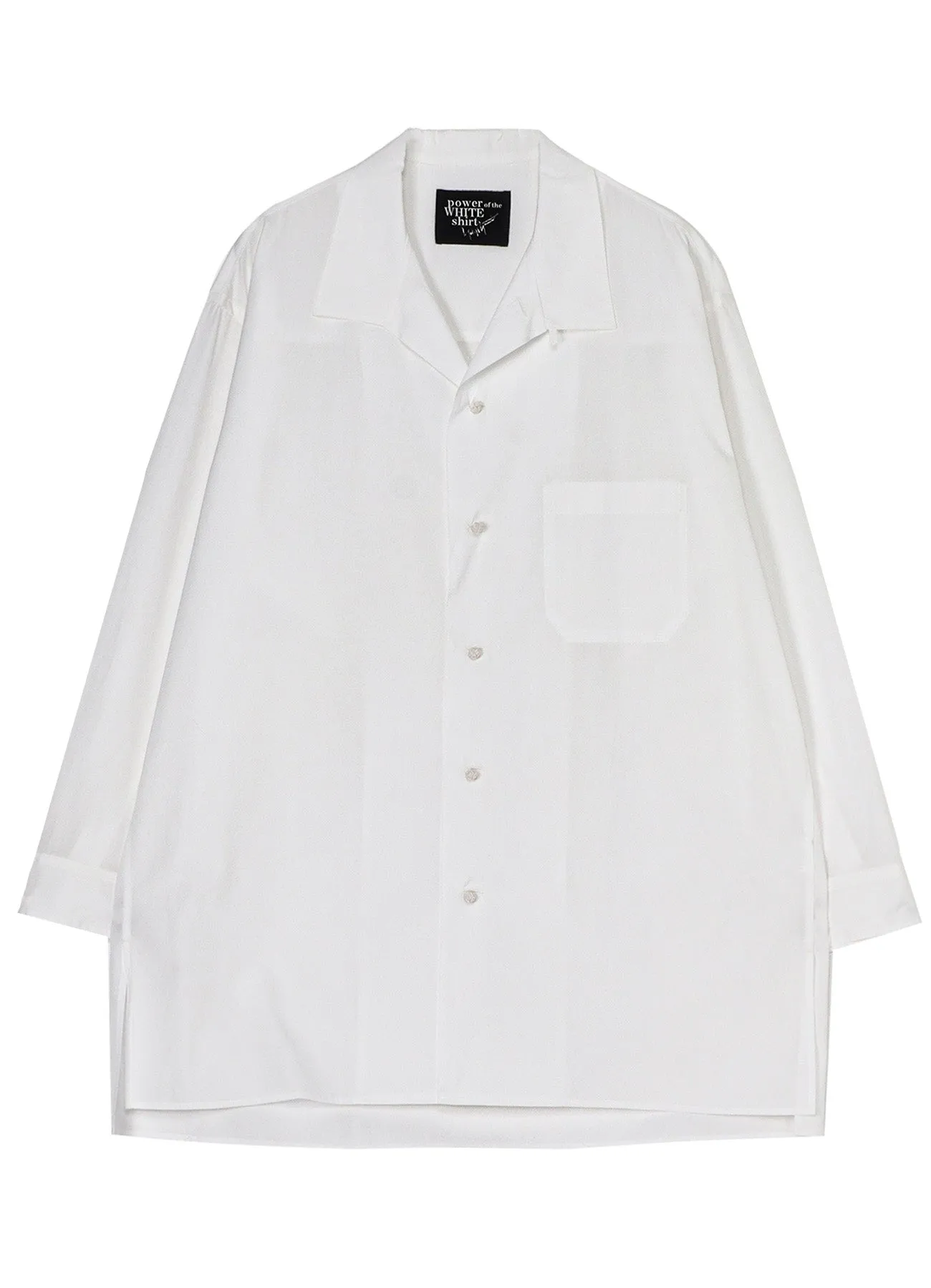 P100/2 BROAD KNOT BUTTONS OPEN COLLAR SHIRT