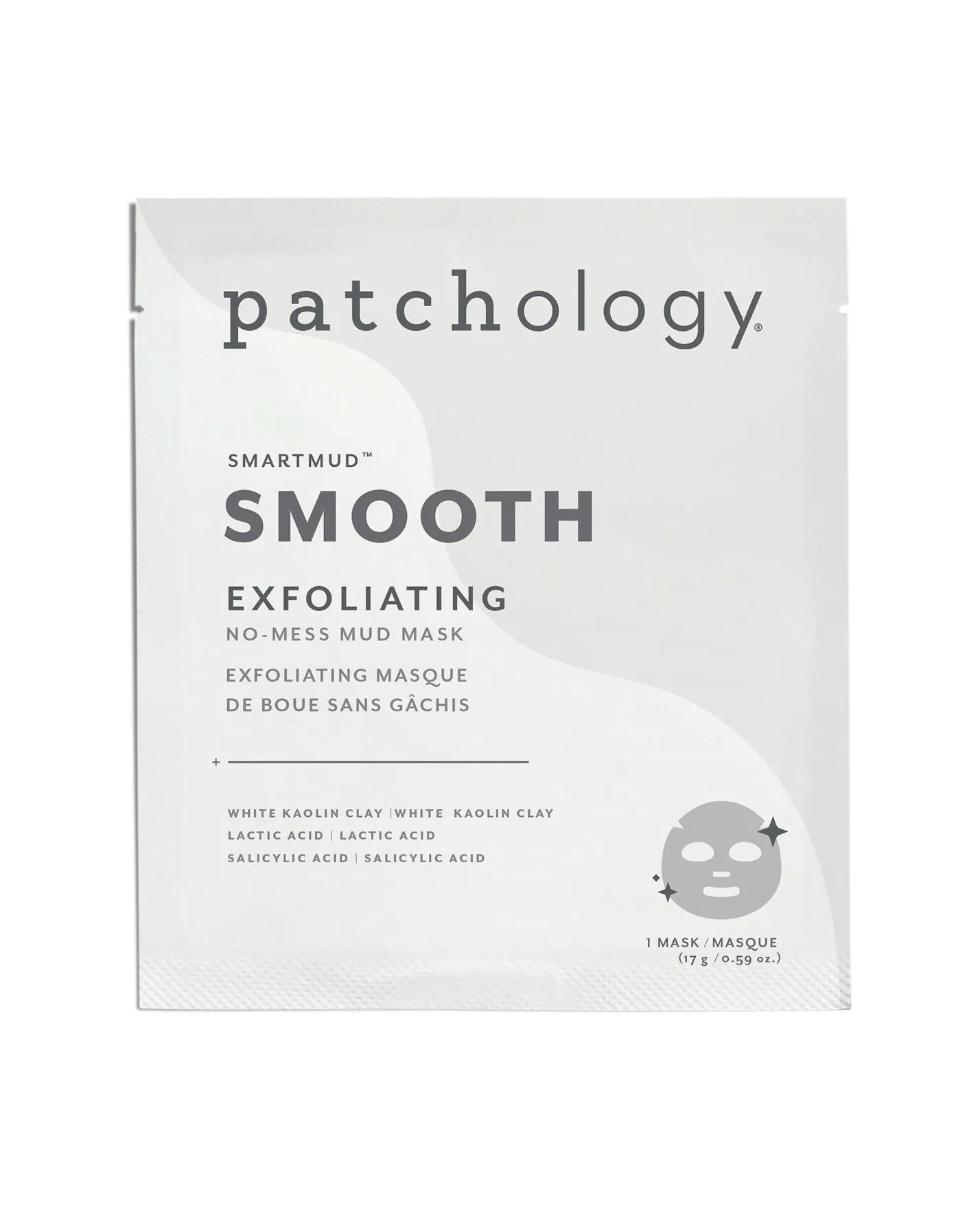 Patchology SmartMud No Mess Exfoliating Mud Masque, Smooth, 1 ct