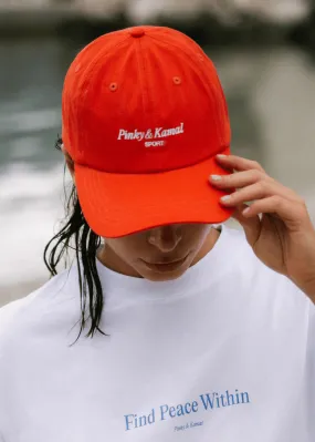 Pinky & Kamal Sport Logo Cap - Red/white