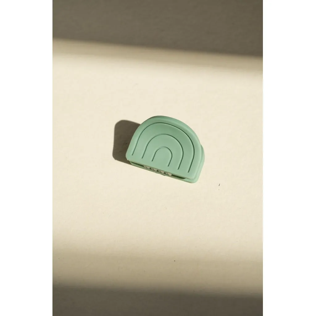 Rainbow   Sun | Hair Claw Set of 2 - Jade