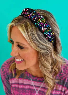 Sequin Knotted Headband