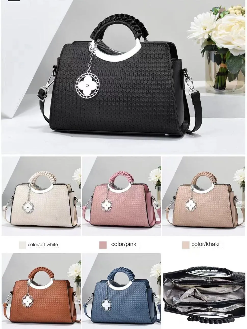 Soft Leather Handbag For Girls and Women5012 -2