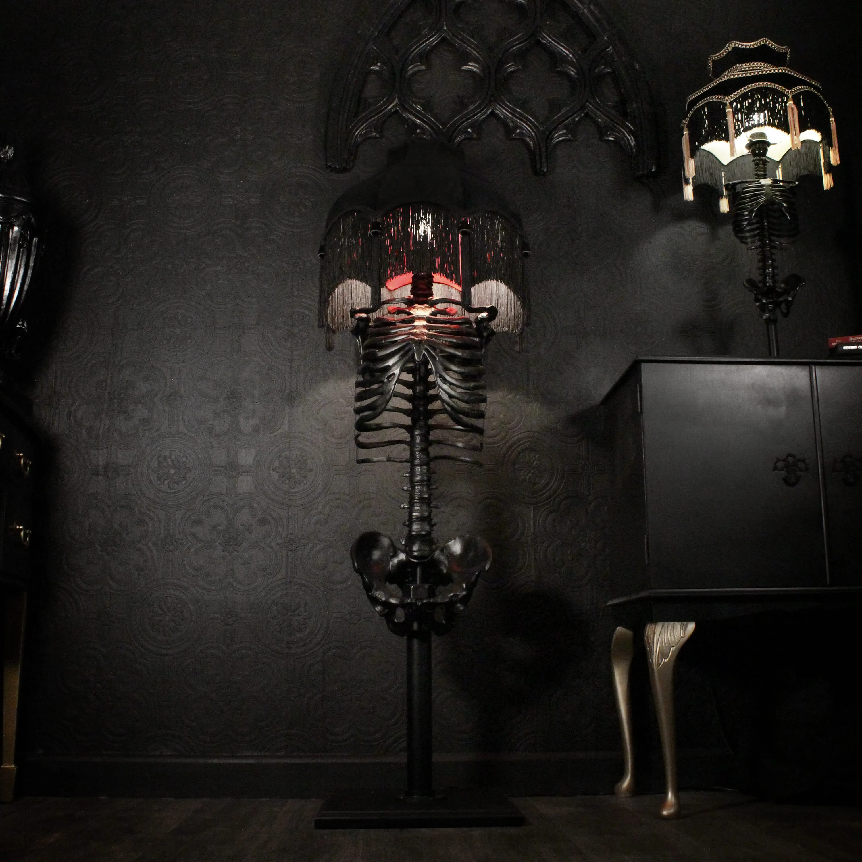 The Skeleton Floor Lamp - Urszula Baroque Edition by The Blackened Teeth