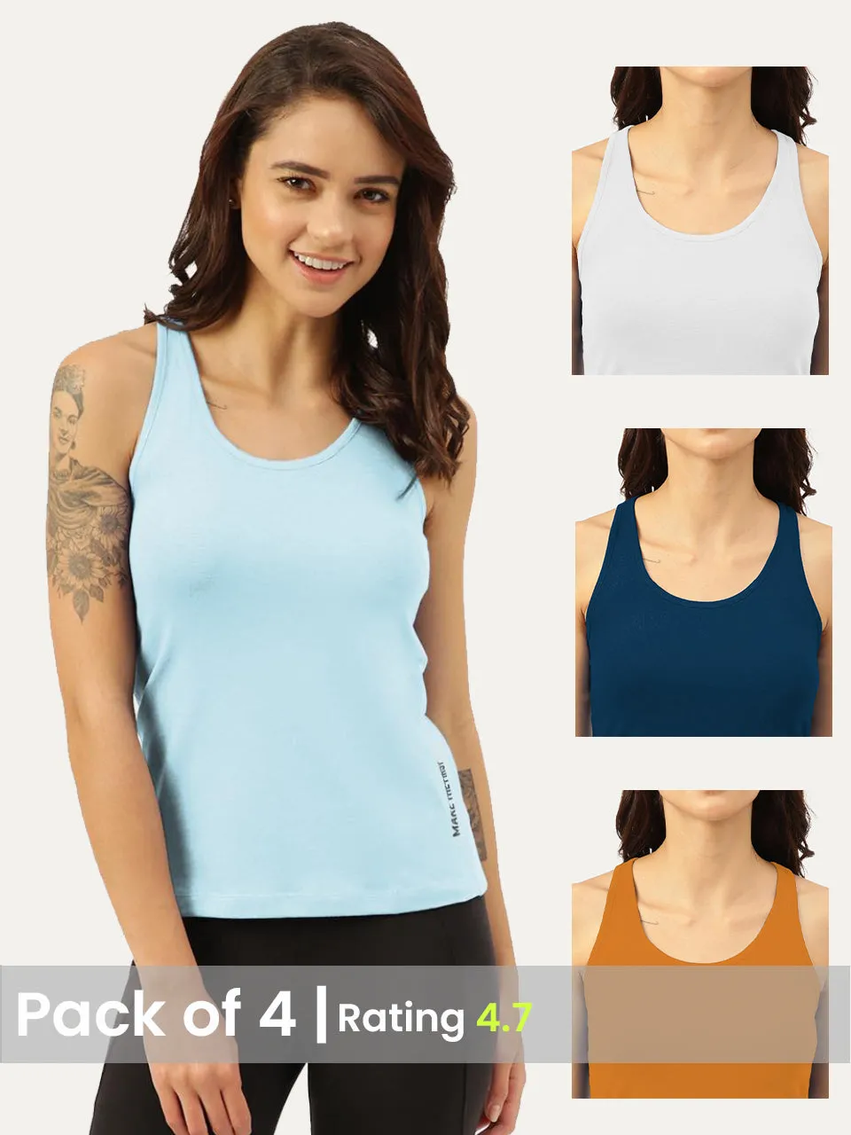 Twin Skin Women's Tanks (Pack of 4)